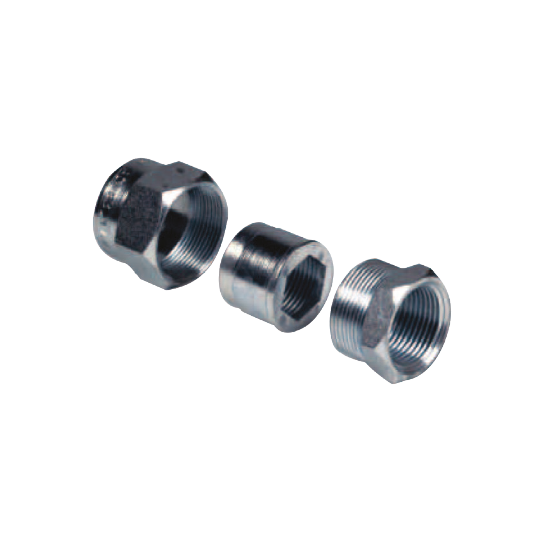 RACCORDO 3PZ ACCIAIO ZINC. F.F. 1? ISO7/1